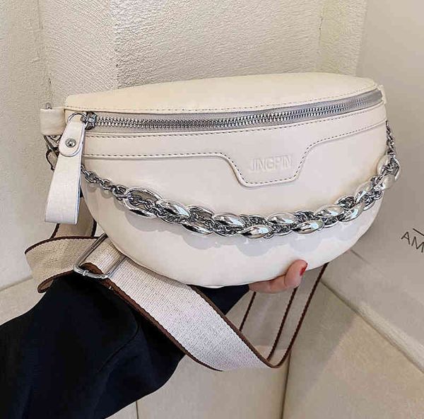 small bag women's new waist foreign style chain broadband small satchel chest versatile shoulder 220602 
small bag women's new waist foreign style chain broadband small satchel chest versatile shoulder 220602