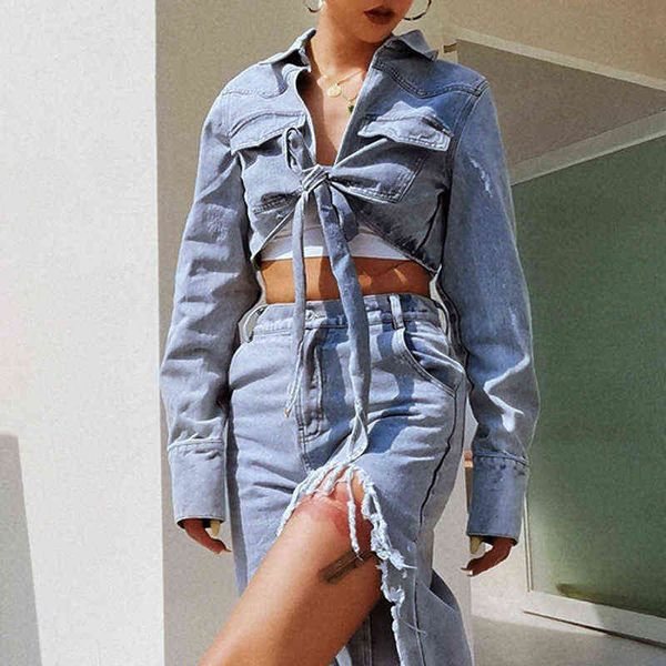 jean jacket women denim jackets personalized leisure new fashion temperament lapel long sleeve lace-up denim l220714, Black;brown
jean jacket women denim jackets personalized leisure new fashion temperament lapel long sleeve lace-up denim l220714, Black;brown
