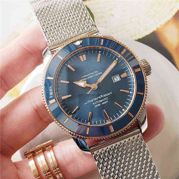 2021men's automatic mechanical watch 46mm butterfly button calf leather strap stainless steel case aaa 0127, Slivery;brown
2021men's automatic mechanical watch 46mm butterfly button calf leather strap stainless steel case aaa 0127, Slivery;brown