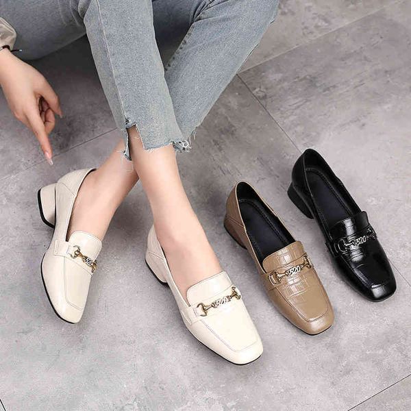 dress shoes style square head thick low heel metal buckle embossed cow leather british one foot lazy lefu shoes single shoe women esx3, Black
dress shoes style square head thick low heel metal buckle embossed cow leather british one foot lazy lefu shoes single shoe women esx3, Black
