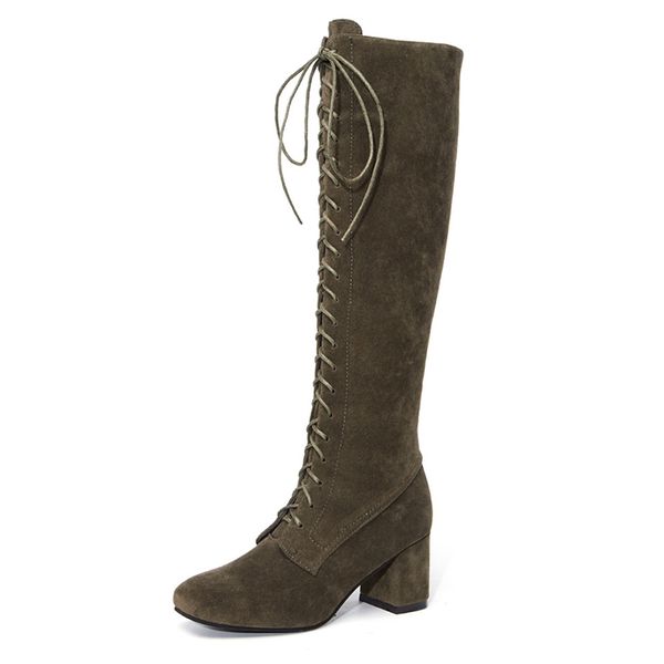women boots knee high suede leather thick high heel ladies shoes elegant fashion luxury spring comfy long boot 2020 sale, Black
women boots knee high suede leather thick high heel ladies shoes elegant fashion luxury spring comfy long boot 2020 sale, Black