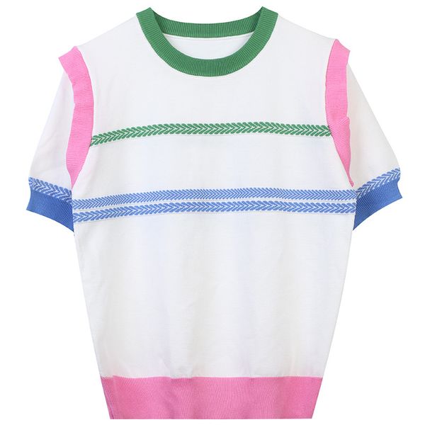 302 2022 milan runway spring summer brand same style t shirt short sleeve women's t-shirt white crew neck pullover womens mingmei
302 2022 milan runway spring summer brand same style t shirt short sleeve women's t-shirt white crew neck pullover womens mingmei