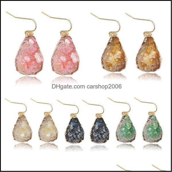 dangle chandelier earrings jewelry designer geometric druzy resin stone for women girl fahion colorf waterdrop imitation gold plated hook, Silver
dangle chandelier earrings jewelry designer geometric druzy resin stone for women girl fahion colorf waterdrop imitation gold plated hook, Silver
