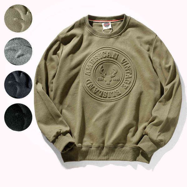 american retro 3d letter embroidery hoodies men's pure cotton washed round neck pullover knitted long-sleeved casual sweatshirts t22072, Black
american retro 3d letter embroidery hoodies men's pure cotton washed round neck pullover knitted long-sleeved casual sweatshirts t22072, Black