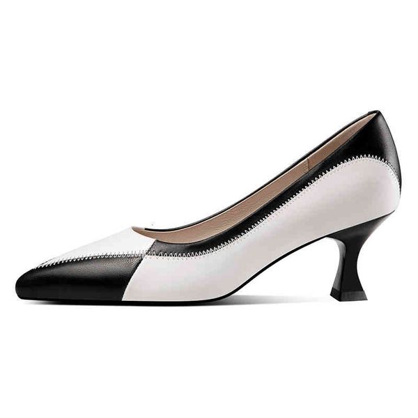 dress shoes spring and summer women's shoes pointed thin heels high color matching sewing simple fashion single women jj65, Black
dress shoes spring and summer women's shoes pointed thin heels high color matching sewing simple fashion single women jj65, Black