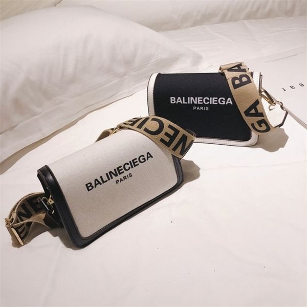 new designer luxury bags new canvas small square wide belt singlebranded handbag