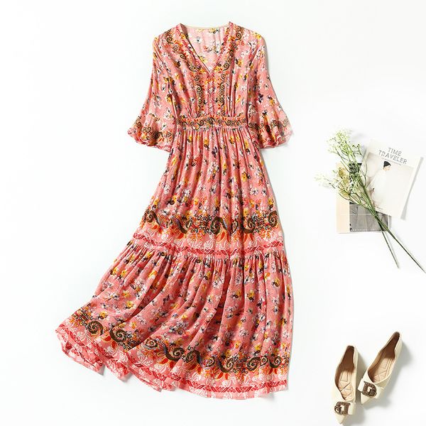 casual dresses summer color contrast temperament dress print medium sleeve high waist silk mulberry v-neck women's 8aww, Black;gray
casual dresses summer color contrast temperament dress print medium sleeve high waist silk mulberry v-neck women's 8aww, Black;gray