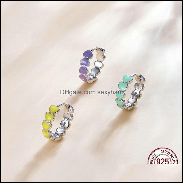 other earrings jewelry bamoer genuine 925 sterling sier rainbow color enamel heart hoop for women new ear hoops female sce909 20 w2 drop del, Golden;silver
other earrings jewelry bamoer genuine 925 sterling sier rainbow color enamel heart hoop for women new ear hoops female sce909 20 w2 drop del, Golden;silver