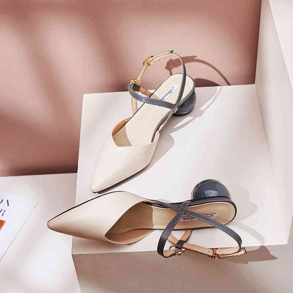 sandals fairy summer middle heel thick soft sole casual and versatile one line buckle pointed leather cool shoes irp2, Black
sandals fairy summer middle heel thick soft sole casual and versatile one line buckle pointed leather cool shoes irp2, Black