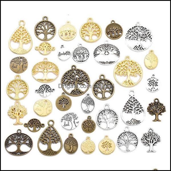 charms jewelry findings components 36pcs/lot mix tree of life metal zinc alloy fit pendant for diy necklace bracelet making findingscharms, Bronze;silver
charms jewelry findings components 36pcs/lot mix tree of life metal zinc alloy fit pendant for diy necklace bracelet making findingscharms, Bronze;silver