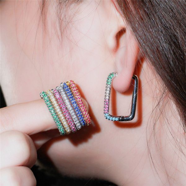 multicolor hoop designer jewelry earrings aaa cubic zirconia copper white red green full cz 18k gold silver earrings for women party valenti, Golden;silver
multicolor hoop designer jewelry earrings aaa cubic zirconia copper white red green full cz 18k gold silver earrings for women party valenti, Golden;silver