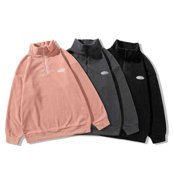chao brand fleece half cardigan sweater spring and autumn chic couple jacket large thickened, Black
chao brand fleece half cardigan sweater spring and autumn chic couple jacket large thickened, Black