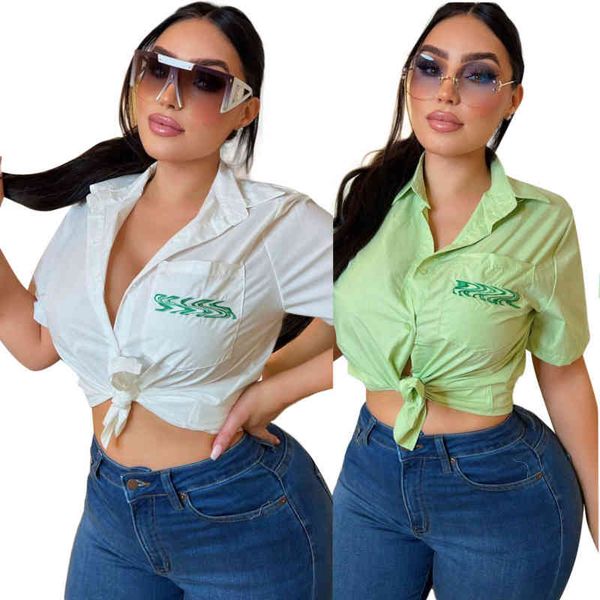 j2707 summer women fashion solid color short-sleeved simple letter print casual shirt, White
j2707 summer women fashion solid color short-sleeved simple letter print casual shirt, White
