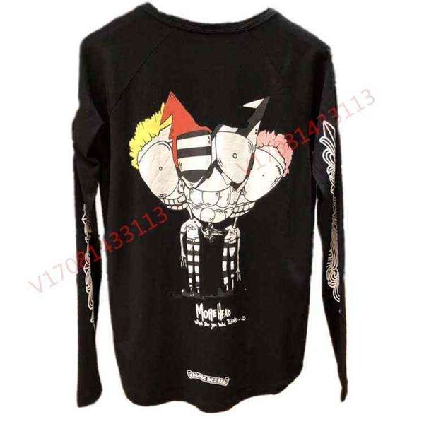 designer luxury back floral arm chrx graffiti cartoon men's and women's leisure long sleeve tee, Black
designer luxury back floral arm chrx graffiti cartoon men's and women's leisure long sleeve tee, Black