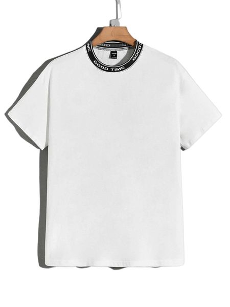 men slogan graphic tee h4oy#, White;black
men slogan graphic tee h4oy#, White;black