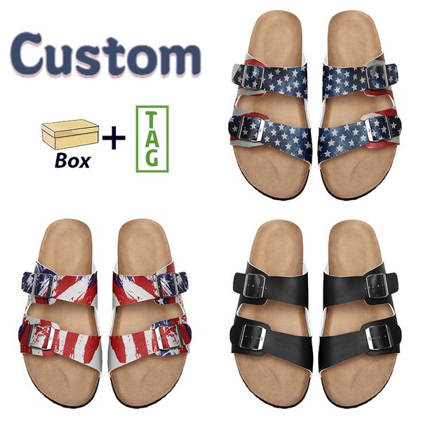 men women slippers cork sandals custom shoes summer beach sandal customized diy shoe mens slides classic slipper slide with box, Black
men women slippers cork sandals custom shoes summer beach sandal customized diy shoe mens slides classic slipper slide with box, Black