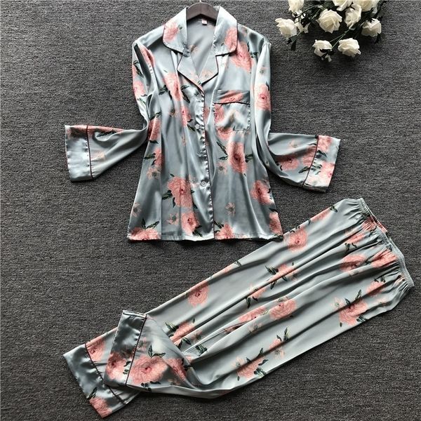 autumn printing fashion pajamas long sleeve stain pyjamas cardiagan trousers et sleepwear y200425, Black;red
autumn printing fashion pajamas long sleeve stain pyjamas cardiagan trousers et sleepwear y200425, Black;red