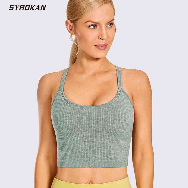 syrokan women's longline sports bra padded wireless racerback yoga bras crop tank t220725, White;red
syrokan women's longline sports bra padded wireless racerback yoga bras crop tank t220725, White;red