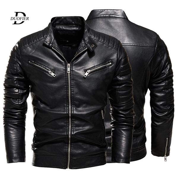 winter black leather jacket men fur lined warm motorcycle jacket slim street fashion black biker coat pleated design zipper 201127, Black;brown
winter black leather jacket men fur lined warm motorcycle jacket slim street fashion black biker coat pleated design zipper 201127, Black;brown