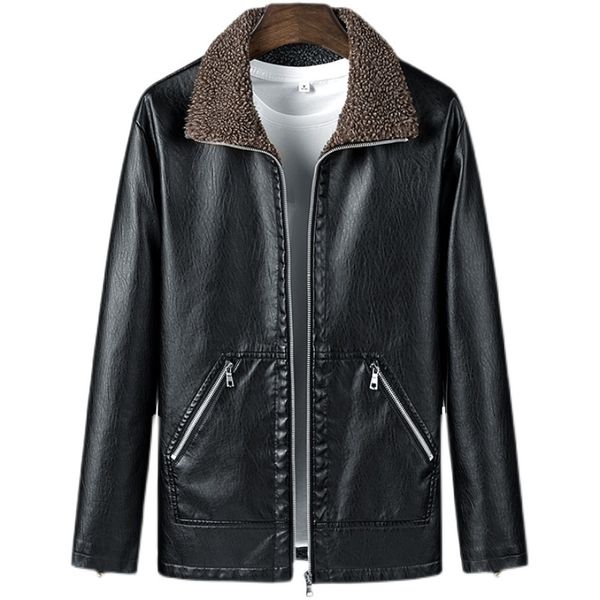 men leather jackets motorcycle bike pu jacket male velvet casual coat warm brand mens masculine jacket windproof outwear coat 220816, Black;brown
men leather jackets motorcycle bike pu jacket male velvet casual coat warm brand mens masculine jacket windproof outwear coat 220816, Black;brown