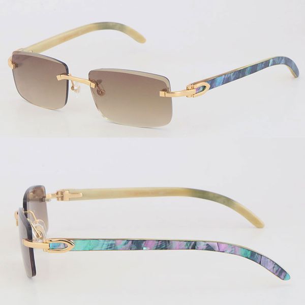 diamond cut original seashell inside white genuine natural horn sunglasses mens fashion style metal rimless male female outdoors driving sun, White;black
diamond cut original seashell inside white genuine natural horn sunglasses mens fashion style metal rimless male female outdoors driving sun, White;black