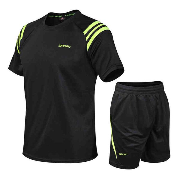 sports suit men's set of breathable cloth casual football running training short sleeve shorts 1801manufacturer custom sports suit, Gray
sports suit men's set of breathable cloth casual football running training short sleeve shorts 1801manufacturer custom sports suit, Gray