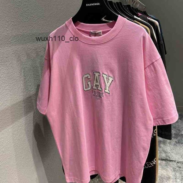 balencigas t shirts quality men gay letter embroidery loose large cotton sleeve versati, White;black
balencigas t shirts quality men gay letter embroidery loose large cotton sleeve versati, White;black