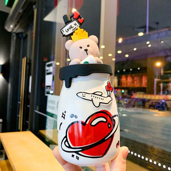 starbucks cup 2021 valentine's day bear love ceramic straw cup with dust plug covered milk drinking cup
starbucks cup 2021 valentine's day bear love ceramic straw cup with dust plug covered milk drinking cup