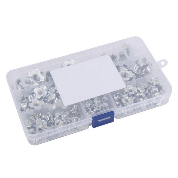 110pcs m10 m8 m6 m5 m4 m3 four pronged t nuts blind inserts nut for wood furniture hardware
110pcs m10 m8 m6 m5 m4 m3 four pronged t nuts blind inserts nut for wood furniture hardware