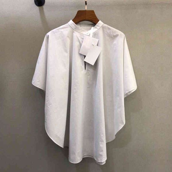 women's polos five pointed star white shirt female bat sleeve loose half blue printed stand collar college style thin summer
women's polos five pointed star white shirt female bat sleeve loose half blue printed stand collar college style thin summer