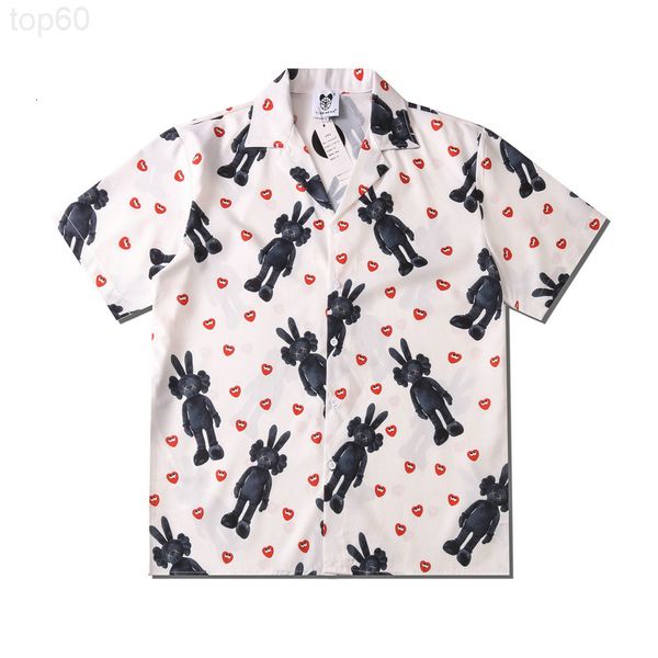 men's casual shirts designer chaopai summer leisure love cartoon digital printed cardigan street personalized loose short sleeved shirt, White;black
men's casual shirts designer chaopai summer leisure love cartoon digital printed cardigan street personalized loose short sleeved shirt, White;black