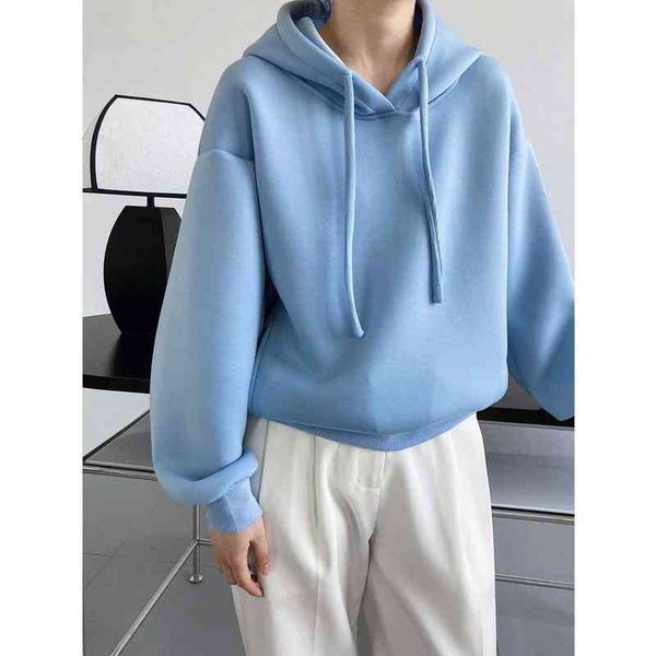 solid space cotton women's oversize hoodies korean design hooded sweatshirt 2022 spring t220726, Black
solid space cotton women's oversize hoodies korean design hooded sweatshirt 2022 spring t220726, Black