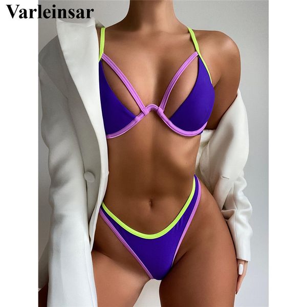 new splicing v-bar underwired bikini women swimwear female swimsuit two-pieces bikini set thong bather bathing suit swim v2868, White;black
new splicing v-bar underwired bikini women swimwear female swimsuit two-pieces bikini set thong bather bathing suit swim v2868, White;black