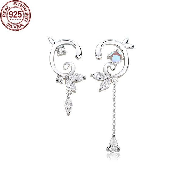 new arrival design 24 solar terms cold dew earrings charms s925 sterling silver tassel inlaid zircon moonlight stone for women girls, Golden 
new arrival design 24 solar terms cold dew earrings charms s925 sterling silver tassel inlaid zircon moonlight stone for women girls, Golden