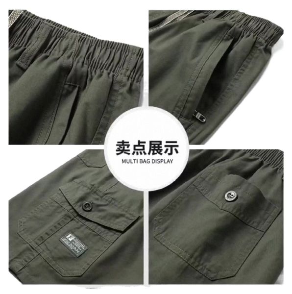 summer shorts men's cotton five-point pants loose casual middle-aged washing tooling wear large size straight pants j3gk#, White;black
summer shorts men's cotton five-point pants loose casual middle-aged washing tooling wear large size straight pants j3gk#, White;black