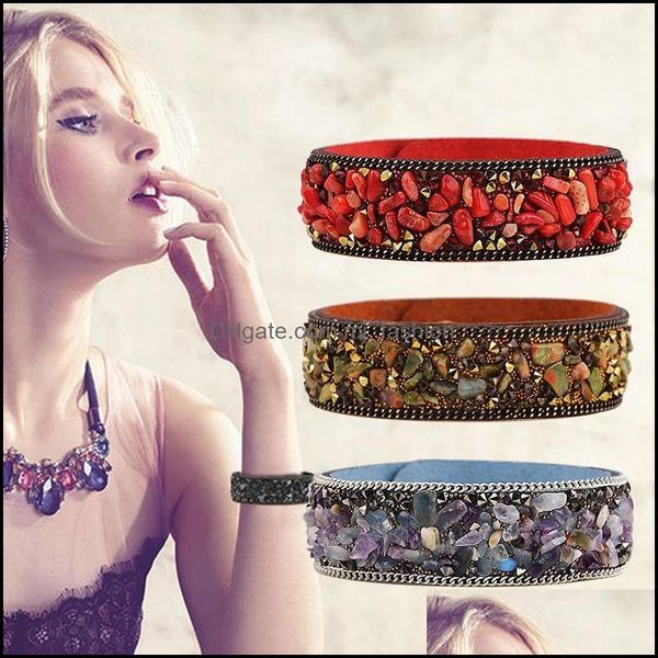 charm bracelets charms bracelet bangles size 2x22cm wrap snake with natural stone crystals leather drop delivery 2021 jewe mjfashion dh4f3, Golden;silver
charm bracelets charms bracelet bangles size 2x22cm wrap snake with natural stone crystals leather drop delivery 2021 jewe mjfashion dh4f3, Golden;silver