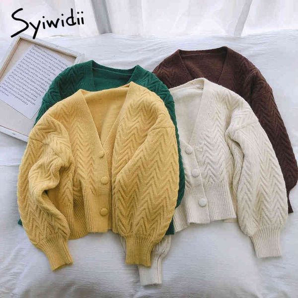 chic cropped cardigan sweater autumn ribbed knitted casual loose vneck winter clothes women 210415, White;black
chic cropped cardigan sweater autumn ribbed knitted casual loose vneck winter clothes women 210415, White;black
