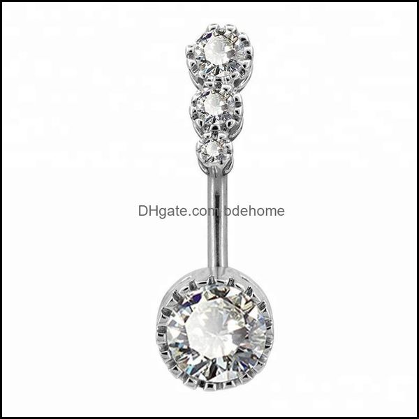 navel bell button rings body jewelry 316l stainless steel clear cz piercing sample belly drop delivery 2021 jhk9m, Silver
navel bell button rings body jewelry 316l stainless steel clear cz piercing sample belly drop delivery 2021 jhk9m, Silver