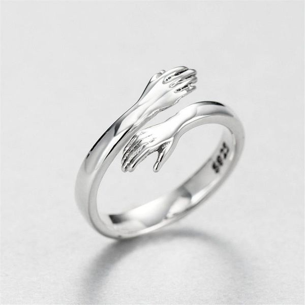 vintage hug rings for women silver color open adjustable electroplating cuff wedding engagement jewelry gift 220719
vintage hug rings for women silver color open adjustable electroplating cuff wedding engagement jewelry gift 220719