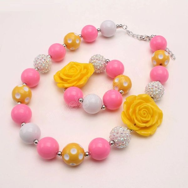 fashion design rose flower girls kids acrylic beads necklace bracelet baby child chunky jewelry set for party gift, Red;brown
fashion design rose flower girls kids acrylic beads necklace bracelet baby child chunky jewelry set for party gift, Red;brown
