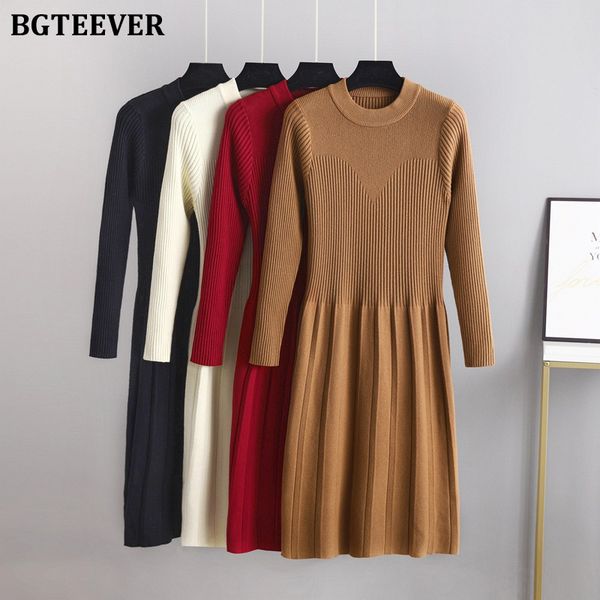 vintage o-neck knitted a-line dress for women autumn winter slim waist female dress elegant ladies knitted vestidos, Black;gray
vintage o-neck knitted a-line dress for women autumn winter slim waist female dress elegant ladies knitted vestidos, Black;gray