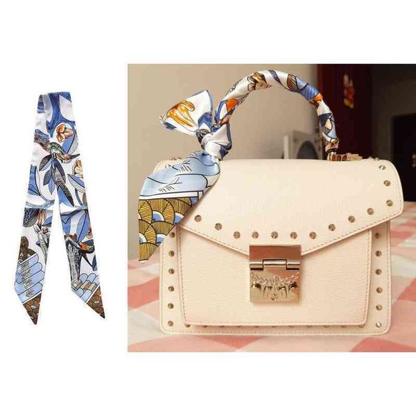 designer silk head bag diior hair scarf summer old flower bag wrapped with real bandage decorative strip letter lazy small silk scarf hair b, Blue;gray
designer silk head bag diior hair scarf summer old flower bag wrapped with real bandage decorative strip letter lazy small silk scarf hair b, Blue;gray