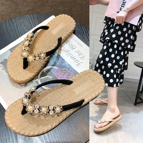 fashion slippers women's 2022 new all-match rhinestone non-slip beach shoes summer flip-flops, Black
fashion slippers women's 2022 new all-match rhinestone non-slip beach shoes summer flip-flops, Black