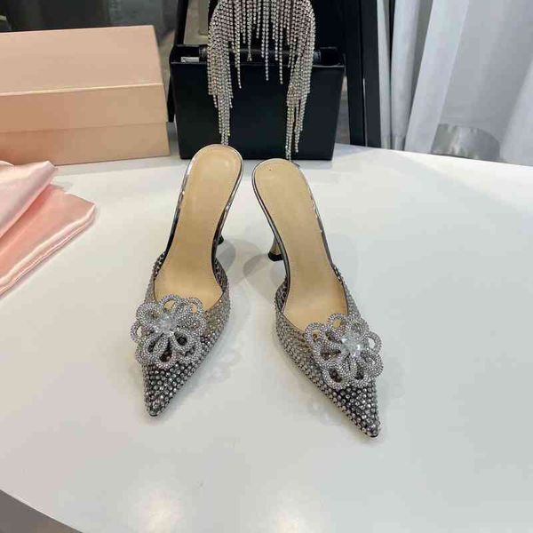slippers pvc women's summer shoes pointed high heels decorative flower slippers, Black
slippers pvc women's summer shoes pointed high heels decorative flower slippers, Black