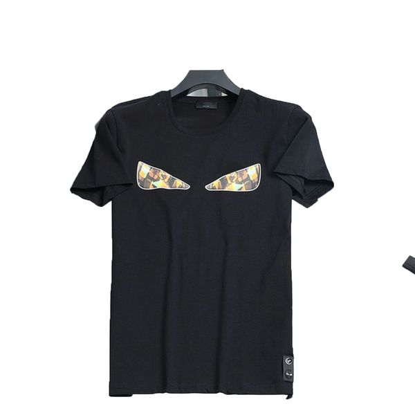 high-quality t-shirt cotton short-sleeved fashion men's and women's short couple models printed short short-sleeved summer shirts, White;black
high-quality t-shirt cotton short-sleeved fashion men's and women's short couple models printed short short-sleeved summer shirts, White;black