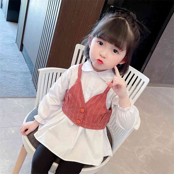 girls clothes striped dress blouse girls outfits spring autumn kids girl clothes set casual style kids tracksuit 210412, White
girls clothes striped dress blouse girls outfits spring autumn kids girl clothes set casual style kids tracksuit 210412, White
