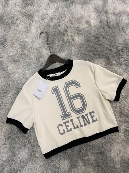 women's t-shirt designer chaopai 22 early spring new classic print thread splicing small short style versatile body sleeve t-sleeve 878, White
women's t-shirt designer chaopai 22 early spring new classic print thread splicing small short style versatile body sleeve t-sleeve 878, White