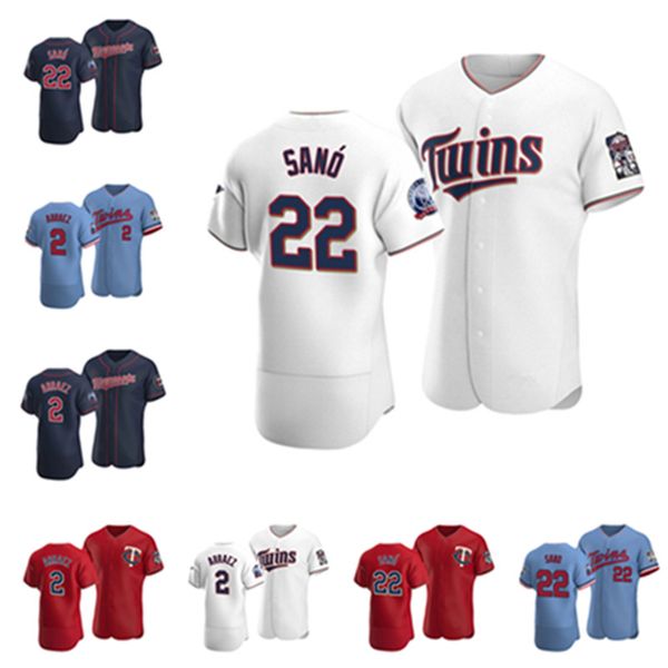 baseball twins miguel sano #22 luis arraez #2 60th season jersey navy, Black
baseball twins miguel sano #22 luis arraez #2 60th season jersey navy, Black