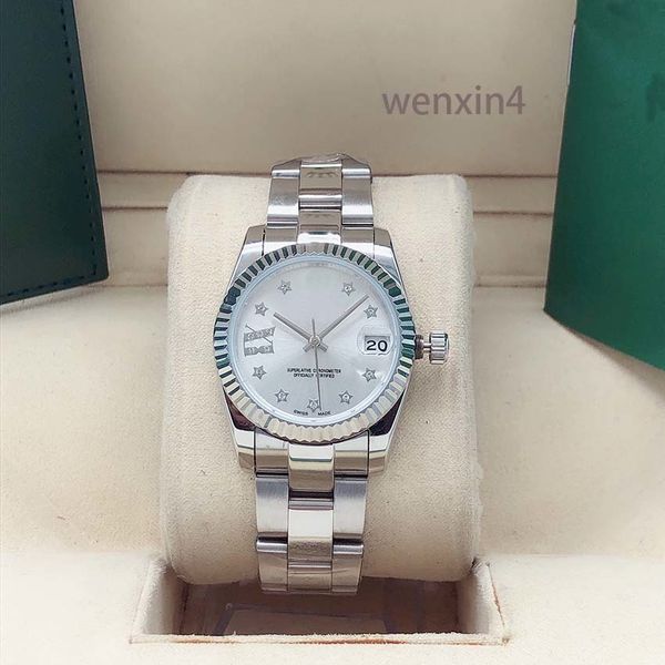 classic women watch stainless steelrecision automatic stainless steel strap waterproof 31mm bezel star tooth ring and aperture, Slivery;brown
classic women watch stainless steelrecision automatic stainless steel strap waterproof 31mm bezel star tooth ring and aperture, Slivery;brown