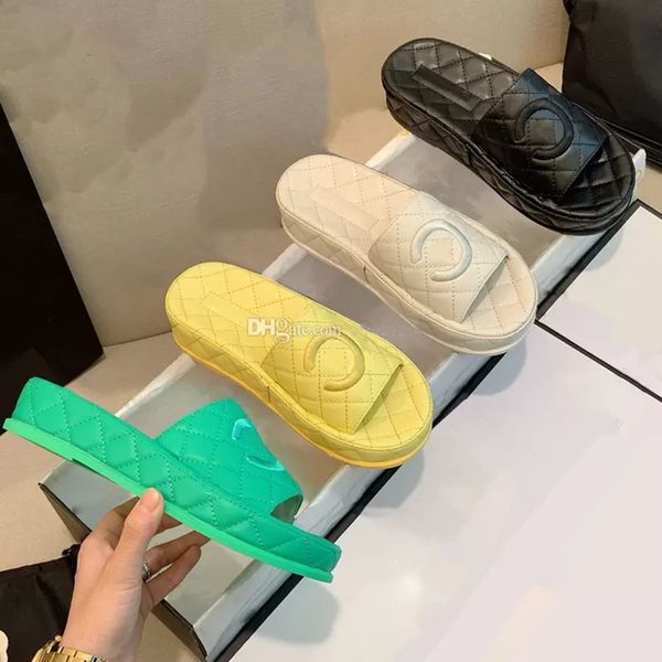 women slippers leather quilted platform slide lady thick bottom summer beach mule girls slip on mid high heel flats wedge sandal padded pill, Black
women slippers leather quilted platform slide lady thick bottom summer beach mule girls slip on mid high heel flats wedge sandal padded pill, Black